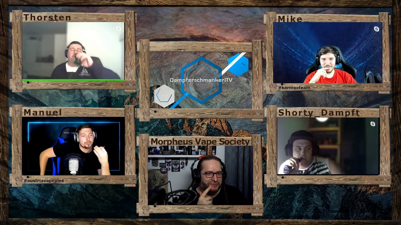Dampfertalk #32 Heute mit Morpheus Vape Society