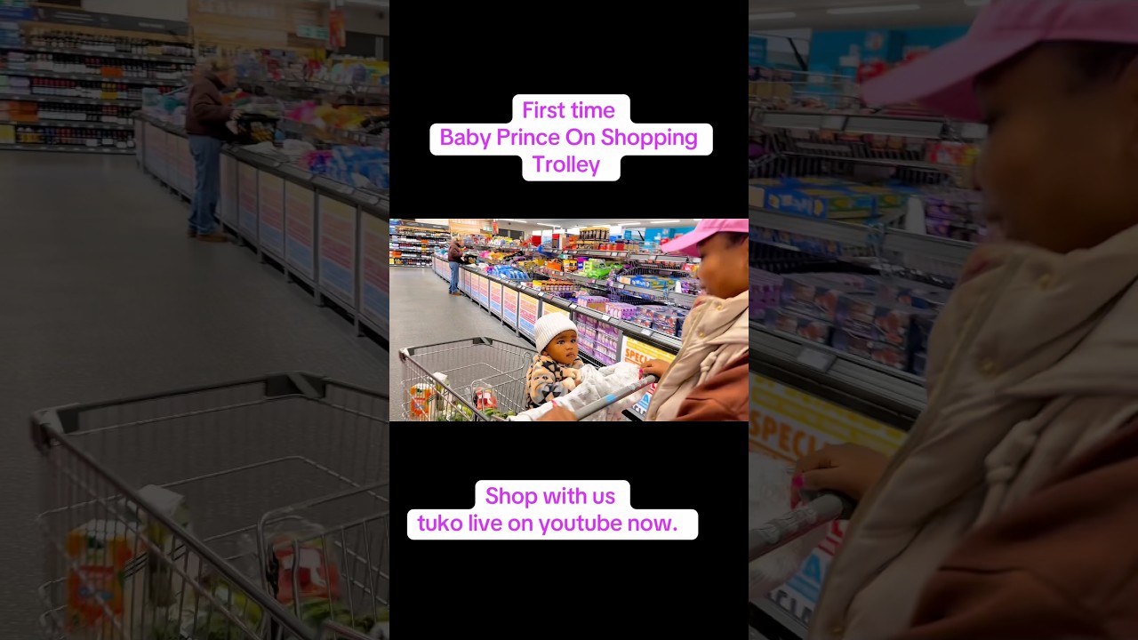 Первый раз ребенок в продуктовой тележке 