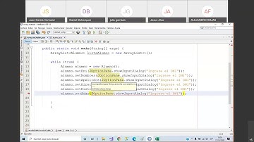 ArrayList y JTable   17 10 2020