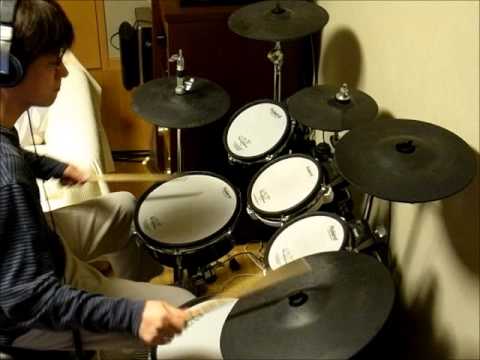 今井美樹の「雨にキッスの花束を」を叩いてみた。（drum cover）