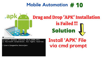 #MobileAutomation - 10 | Install APK File through command Prompt (2 Ways) | #NATASATech