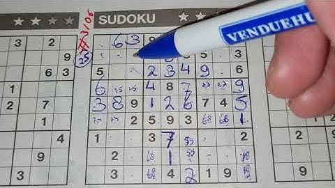 (#3106) Friday Three Stars Sudoku puzzle. Bonus Extra edition. 07-16-2021 Extra part 1 of 4