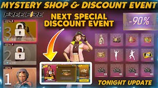 NEXT MYSTERY SHOP IN FREE FIRE | NEW DISCOUNT EVENT IN FREE FIRE | MAY MYSTERY SHOP | TONIGHT UPDATE