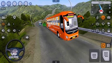 Secret Mountain Road Location Discovered and Exploring - Bus Simulator Indonesia Gameplay
