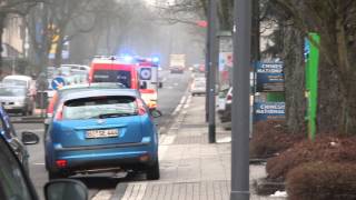 Rtw Drk Nef Bf Essen Auf Einsatzfahrt