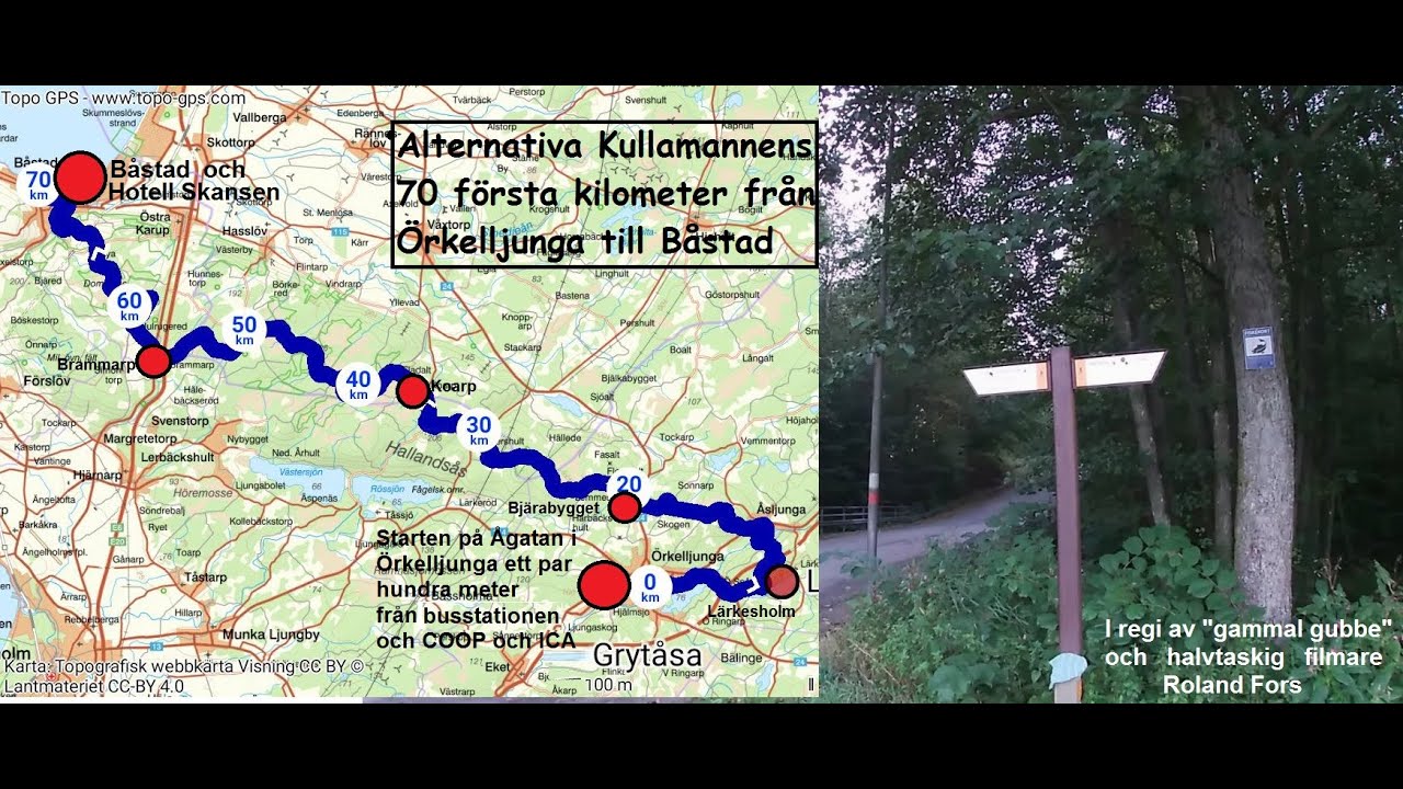 Skåneleden, Hallandsåsen 70 km från Örkelljunga till Båstad den 29 ...