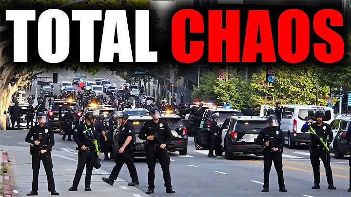 MASSIVE UNREST DURING PROTEST AFTER DARK TURNS L.A. INTO A STANDOFF.. *FOOTAGE*