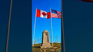 Why the U.S.–Canada Border Is So Straight 😳#Geography #Canada #USA #Borders  #WorldHistory #Shorts