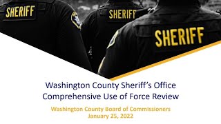 WCSO Use of Force Report