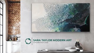 Oasis Large Canvas Pearl Puddle Pour Gradient Colors, Meet My Littles.