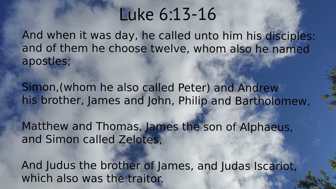 Luke 6:13-16