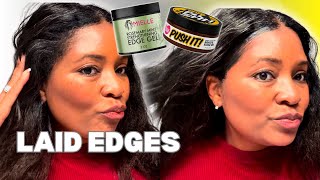 Mielle vs The Doux Edge Control | Which One Really Lays These 4C Edges? 👀💅🏾🤯