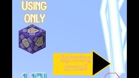 How to make lightning arrows in minecraft 1.17(easy)