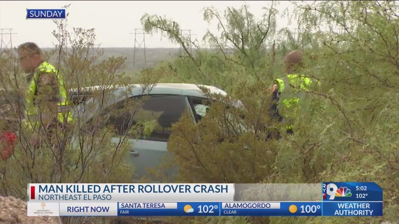 Man killed after rollover crash - YouTube
