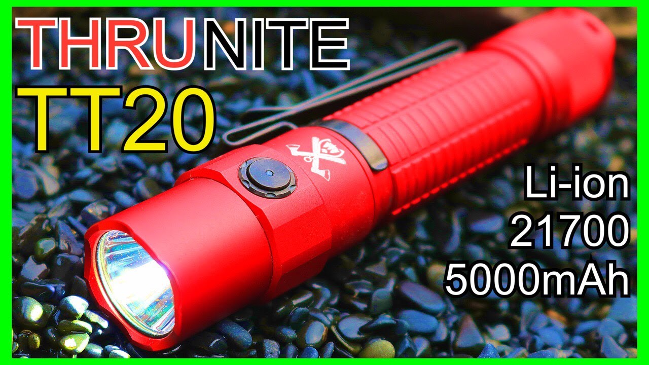 ThruNite TT20レッド 懐中電灯 Thrunite TT20】拡散系ハイパワーライト! スルーナイトTT20をレビュー