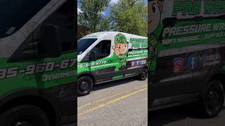 New Wrap on the 2020 Ford transit 250 midtop pressure washing van