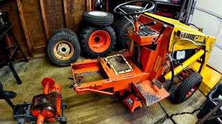 Rear End rebuild in Case 646 FEL Garden Tractor ( and Hour Meter Install)