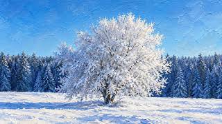 winter serenity ❄️ peaceful snowy landscape | relaxing music