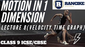 Velocity time graph , examples and significance of graph ,Motion in one dimension Class 9 ICSE.