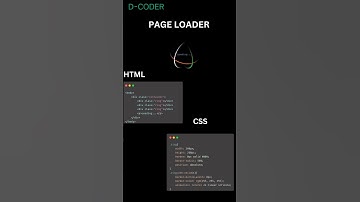 Amazing Page Loader | CSS | HTML | @d-coder1898 | #youtube #shortvideo #viral #shorts #youtubeshorts