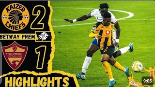 KAIZER CHIEFS vs STELLENBOSCH FC Goals & Extended Highlights| Betway Premiership 2024/25