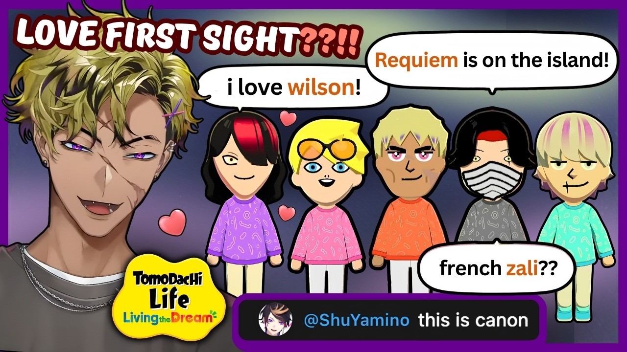[TOMODACHI LIFE] DAY 1 : Requiem Is the Funniest… Unique Miis & Vox Fell in Love at First Sight