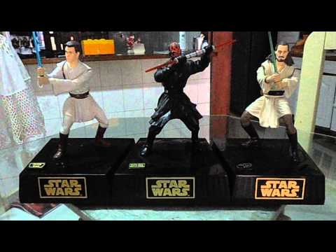 Obi Wan Kenobi, Qui-Gon Jinn and Darth Maul Star Wars LightSaber
