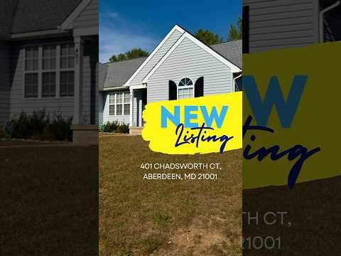 401 Chadsworth Ct, Aberdeen, MD home video tour