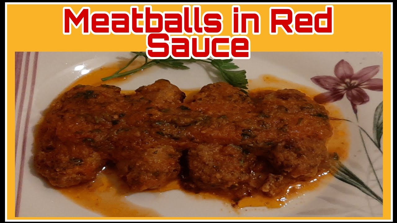 Meatballs in red sauce(Souzokakia in greek ) YouTube