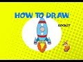 How to draw a Rocket Space Ship - Learn to Draw - ART LESSON