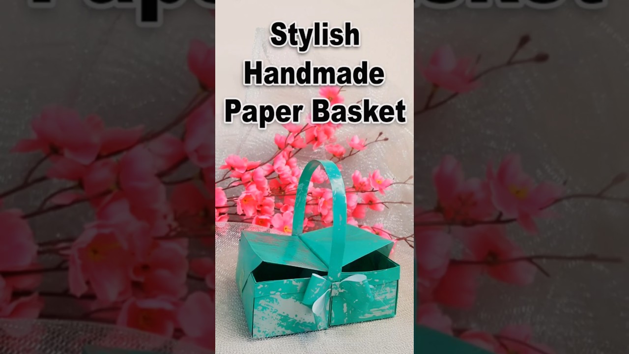 Stylish Origami Paper Basket DIY | Easy & Trendy Craft Idea!| Hunarkar Crafts 