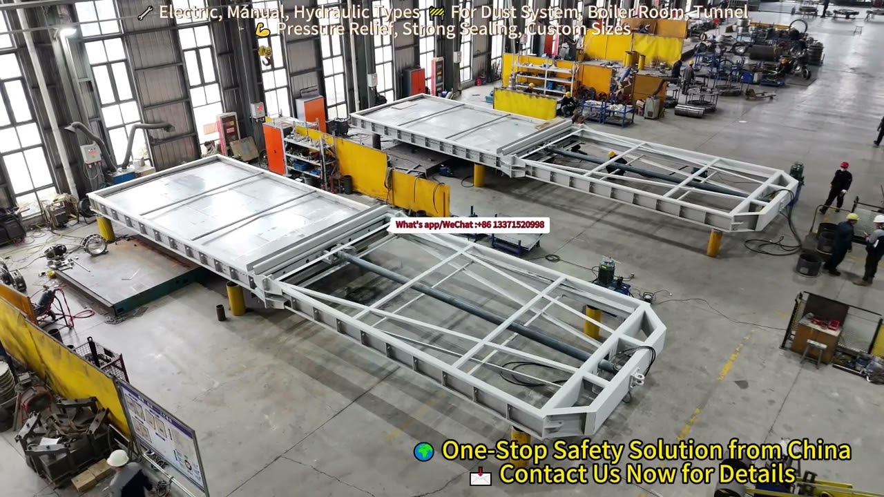 for exhaust systems Butterfly Damper for chemical plants Explosion-Proof Damper best price