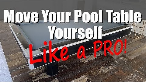 How to Move a Pool Table THE RIGHT WAY!