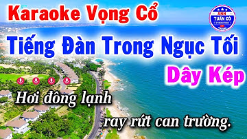 Karaoke Vọng Cổ Tiếng Đàn Trong Ngục Tối Dây Kép || Anh Tuấn Cò Karaoke