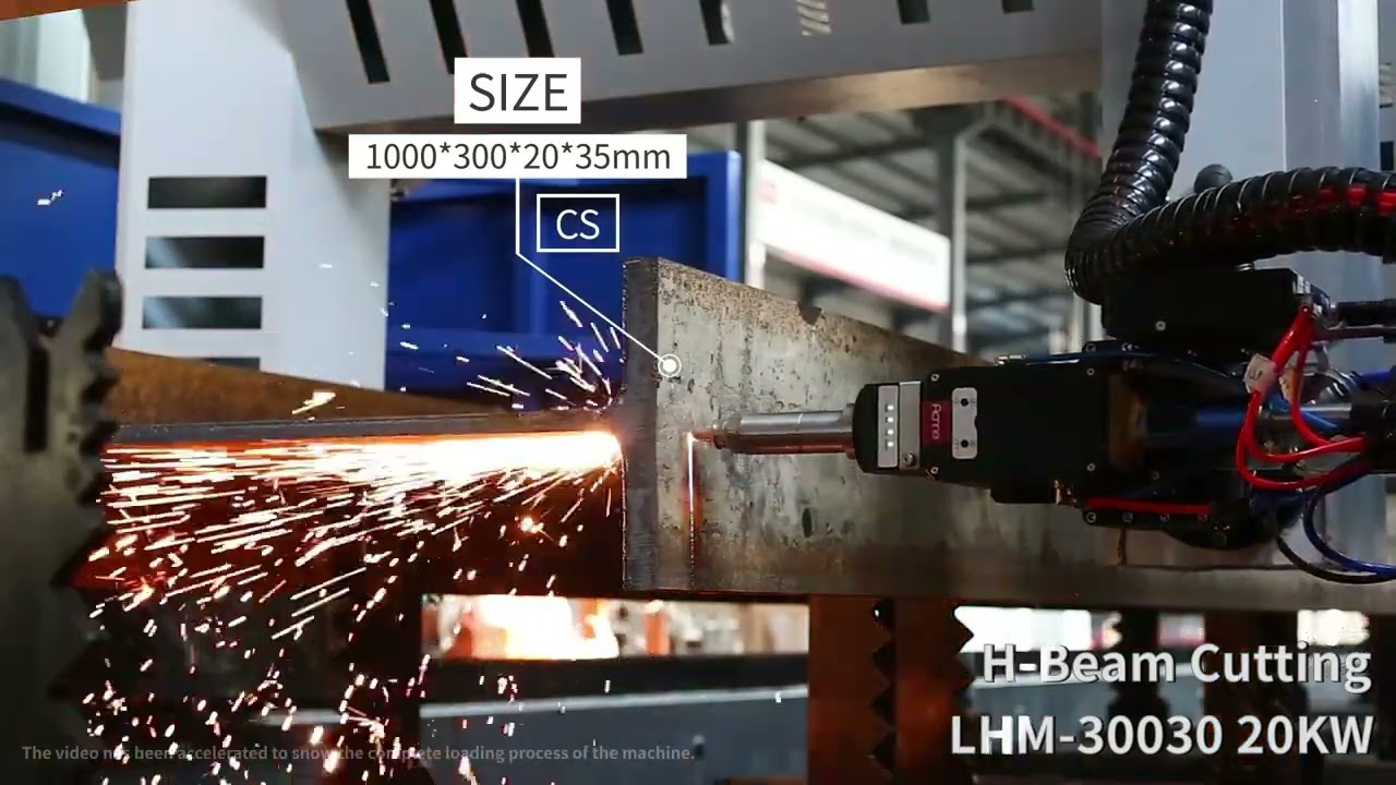 1000x300x20x35 H beam cutting
