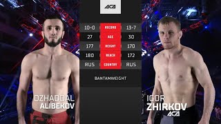 Джаддал Алибеков vs. Игорь Жирков | Dzhaddal Alibekov vs. Igor Zhirkov | ACA 166