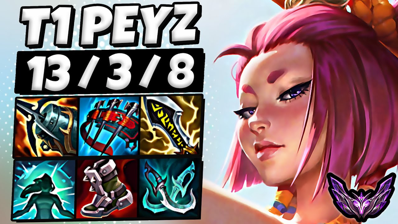 T1 Peyz Yunara vs Caitlyn [ ADC ] Patch 26.1 Ranked Korea