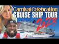 Carnival celebration cruise ship tour 2023  balcony cabin 14507