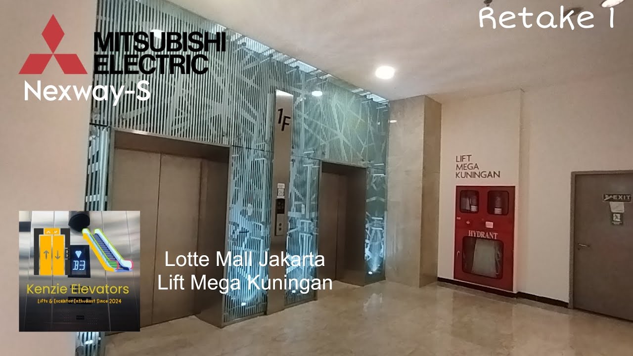 [Retake 1] Mitsubishi Nexway-S Traction Elevators - Lotte Mall , Jakarta [Lift Mega Kuningan]