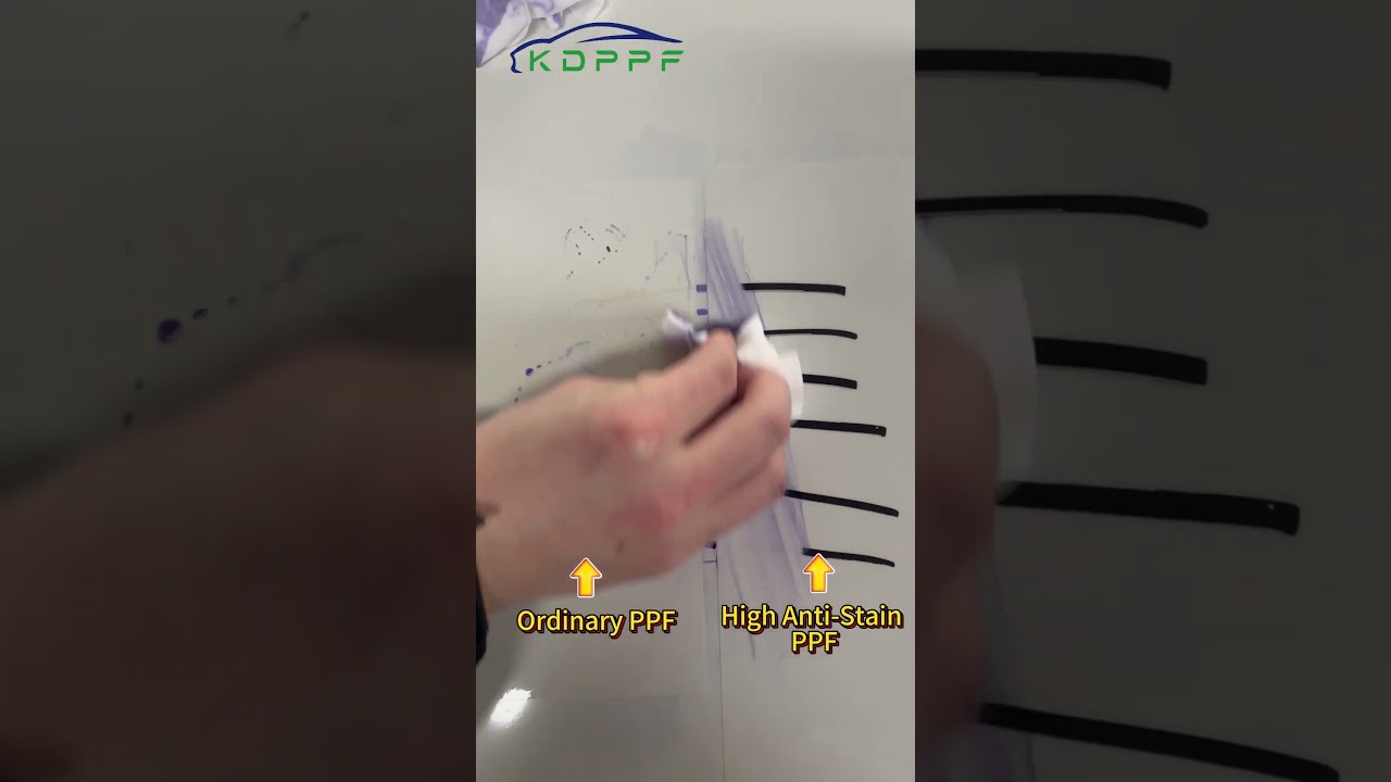 Performance Test of KDPPF High Anti Stain PPF and Conventional PPF 