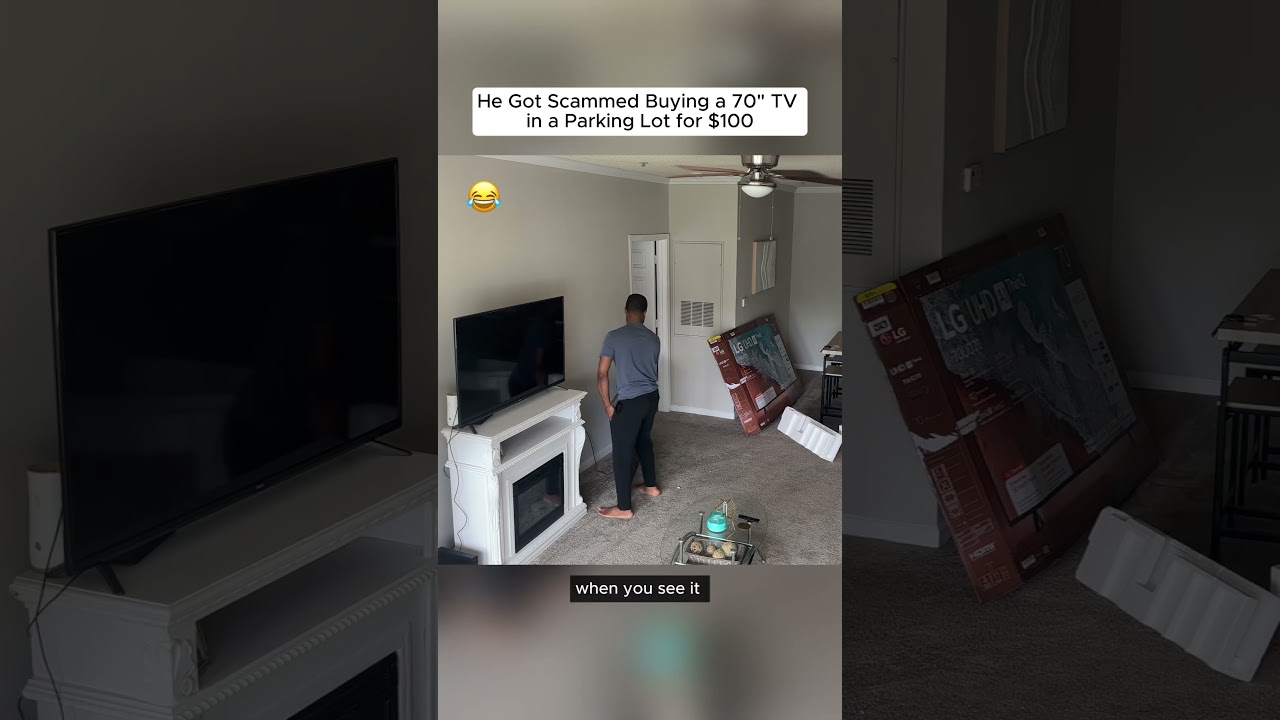 He Bought a 70" TV in a Parking Lot 😭