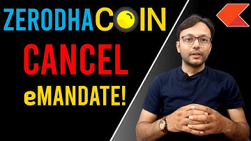 How to cancel eMandate/Mandate in Zerodha Coin Mobile App,eMandate कैसे बंद करें?@moneynestbyvarunsingh