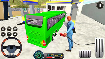 Real Uphill Bus Driver Games | Coach Bus Realistic Offroad Driving Video Game | Android Gameplay