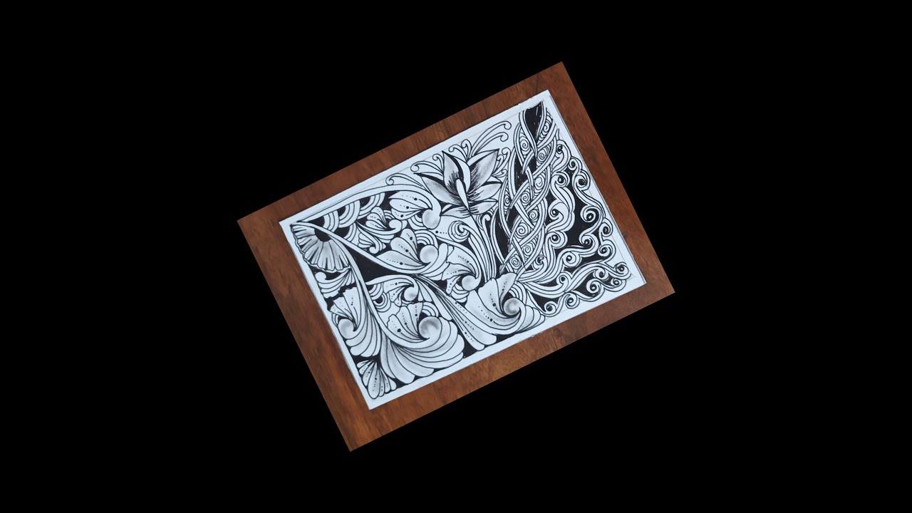 RelaxingZen//Beautiful Zentangle Pattern//Tangle Pattern//Pattern Art//Zentangle Tutorial//Easy Art