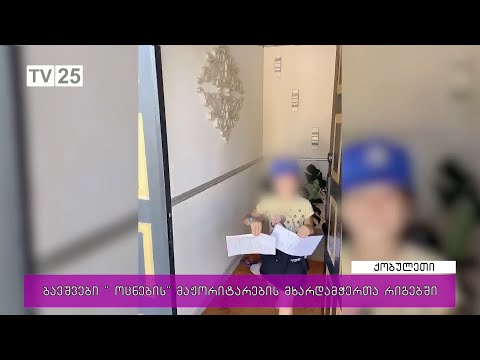 ბავშვები „ოცნების“ მაჟორიტარების მხარდამჭერთა რიგებში