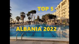 TOP 5 BEST FIVE STAR HOTELS ALBANIA 2022  / DURRES GOLEM BAY #Albania #besthotels