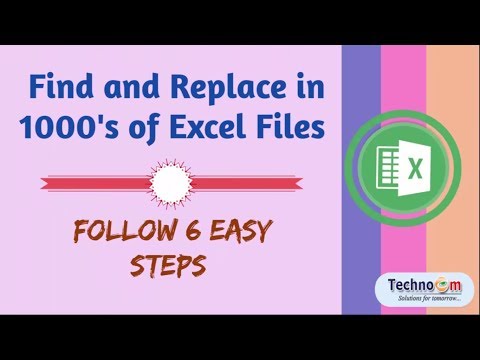 Excel search and Replace in 1000's of Excel Files