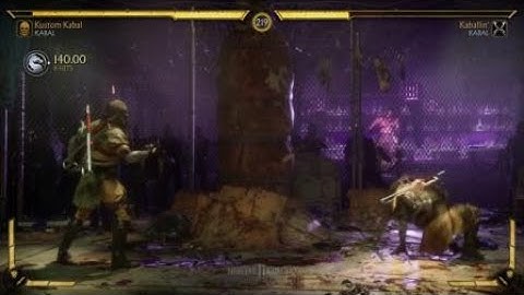 MK11 Kabal B12D2 (KB) 1-bar into restand (314 damage)