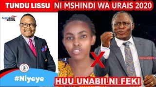 HUU UNABII NI FEKI WA TUNDU LISU NDIYE MSHINDI WA URAIS 2020