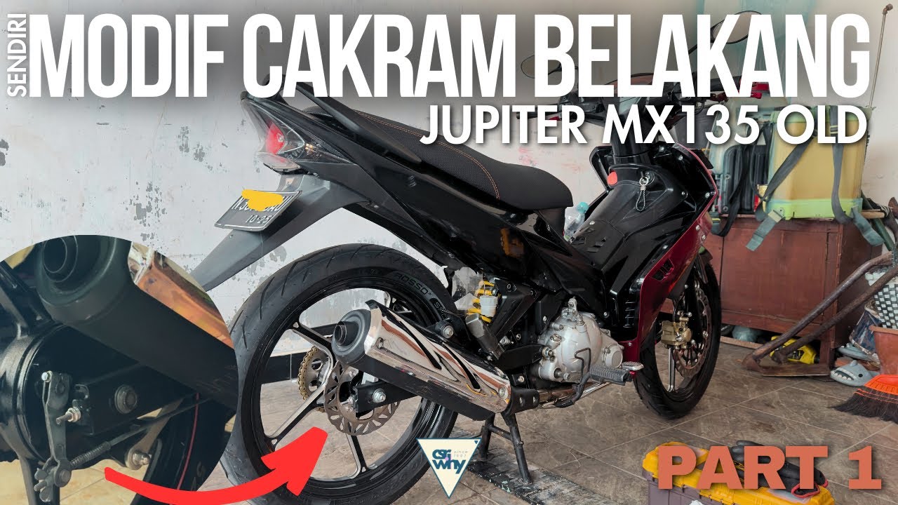 Fitting & Review Part of Rear Disc Break for 135 LC | Modification | DIY | Part 1 🇮🇩